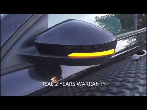 Динамічні індикатори поворотів для дзеркал Škoda KAROQ і KODIAQ. Димчаті., видео 1