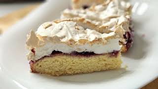 The Perfect Blend: Meringue and Mixed Berry Pie. Pastry with a mixed berry jam topped with meringue.