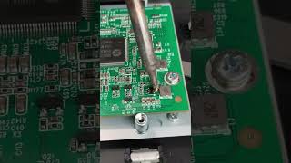 Easy ic repair on pcb with a soldering Iron reels #shorts #viral