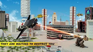 Police Car Transformer Robot Wars Android Gameplay screenshot 2