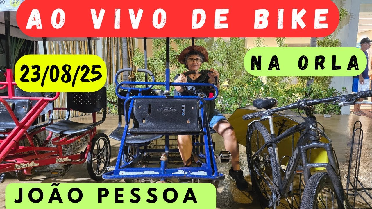 DE BIKE NA ORLA  JOÃO PESSOA AO VIVO - PARAÍBA - BRASIL  23/08/25