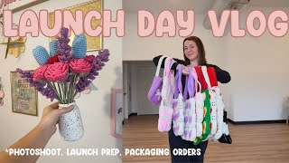 Launch Day, Vlog #65 | Packaging Orders, Small Business Photoshoot, Launch Preparation