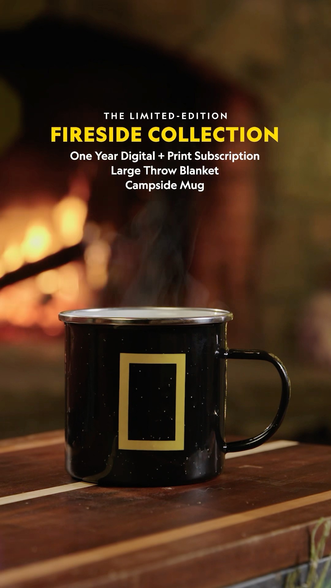 Enjoy our Fireside Collection—perfect for snuggling up to read, watch, or stargaze. #12DaysofNatGeo