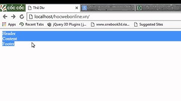 Học html css - #10 - Div trong website