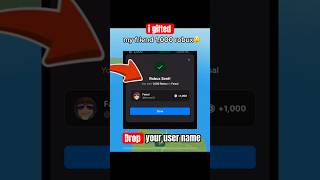 FREE 1,000 ROBUX GIVEAWAY! Drop Your Username NOW🫵🏻  #robux #robuxgiveaway #rblx