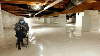 Most Educational Crawl Space French Drain Video Ever | Part 2