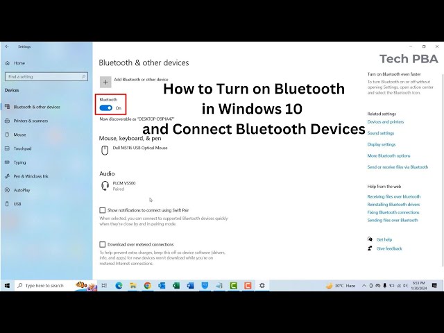How To Enable Bluetooth On Windows 10 Easily Youtube 6 Lesser Known