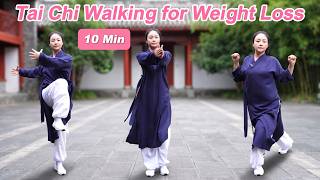 10 Minute Low Impact Tai Chi Walking Workout to Reduce Belly Fat, Improve Mobility & Boost Energy