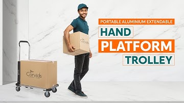 Corvids Extendable Aluminium Platform Trolley | Best Industrial  Goods Trolley | Material Handling