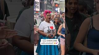 Choir Kids SING For Vocal Coach In The Middle Of TIMES SQUARE!!!🫢💖🗽🎶