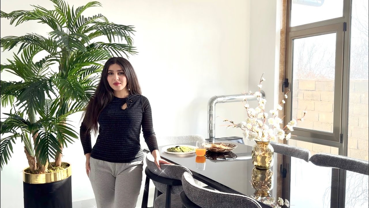 Snowy Nature Day | Making Kuku Sabzi with Fresh Vegetables