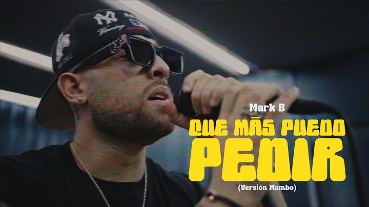 Mark B - Que Mas Puedo Pedir (Merengue Cover)