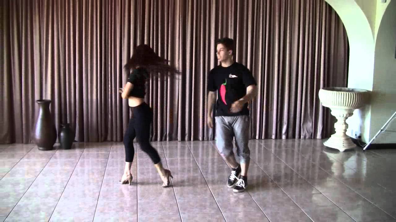 Rafael Barros and Carine Morais teaching