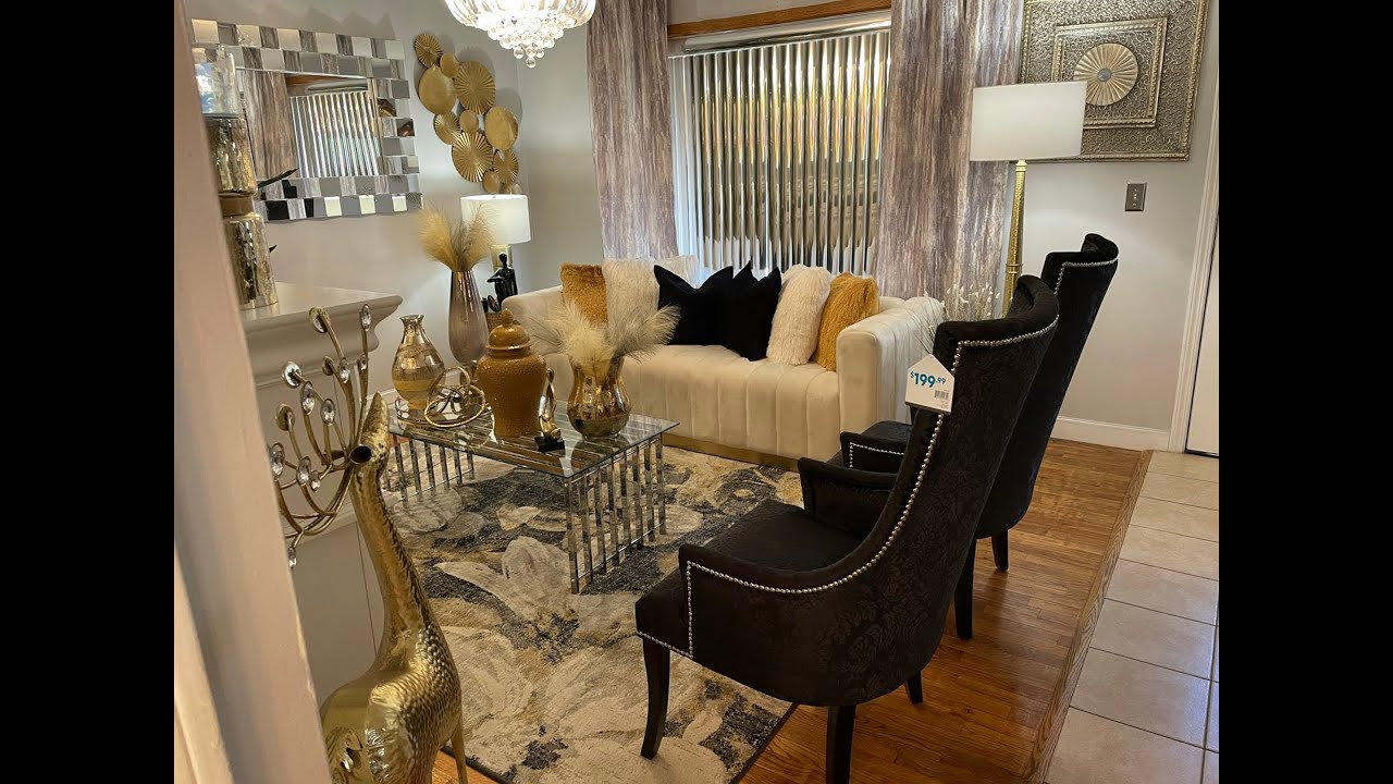 MODERN GLAM LIVING ROOM 