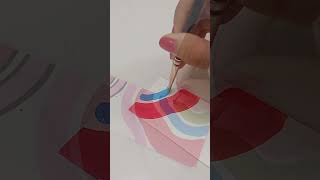 easy and colourful 🌈🌈satisfying bookmark #ytshorts #bookmarkdiy