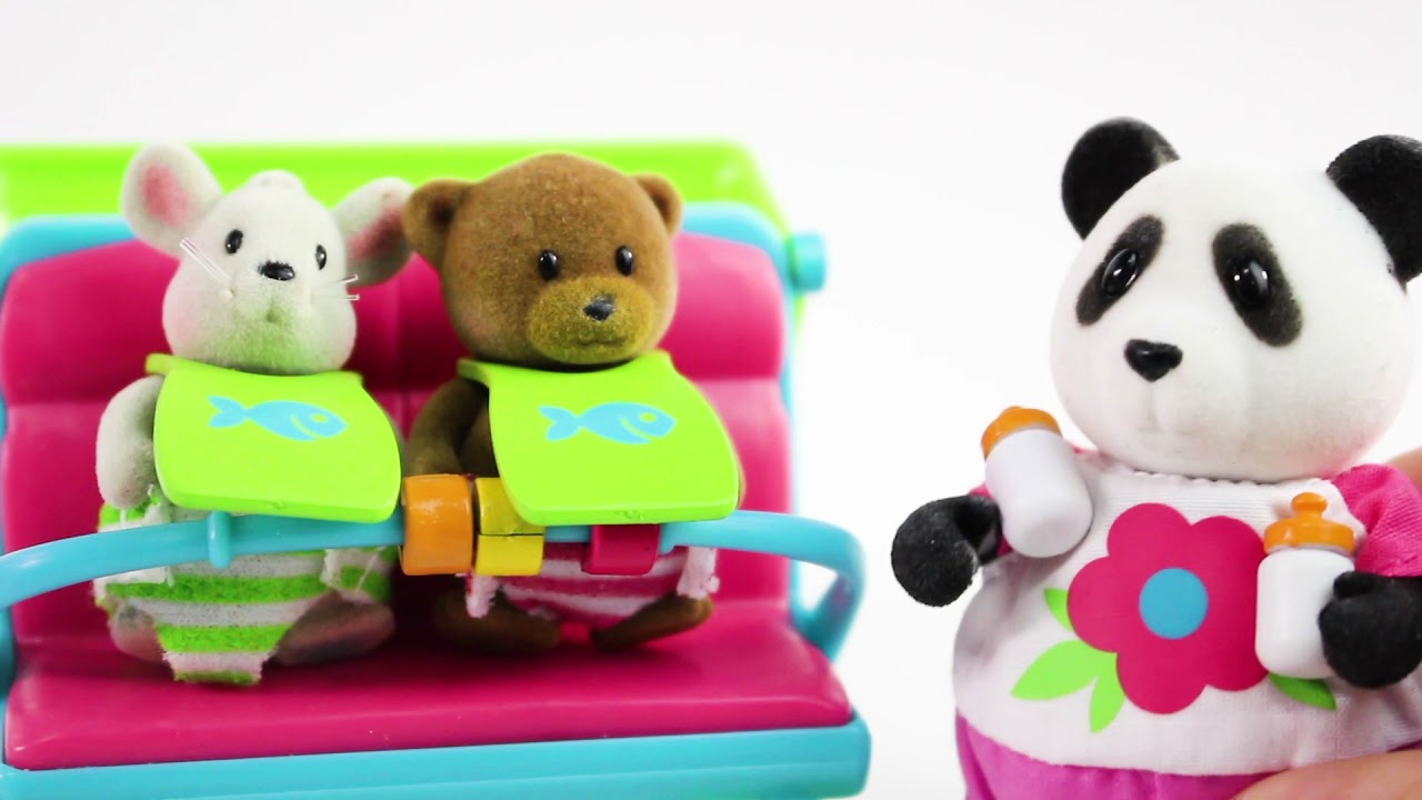 Babysitter Set | Playset with Baby Accessories | Li'l Woodzeez
