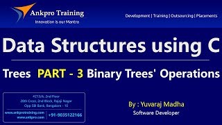 Data Structures using C Part 22 - Binary trees operations in c language | Binary Tree Traversals