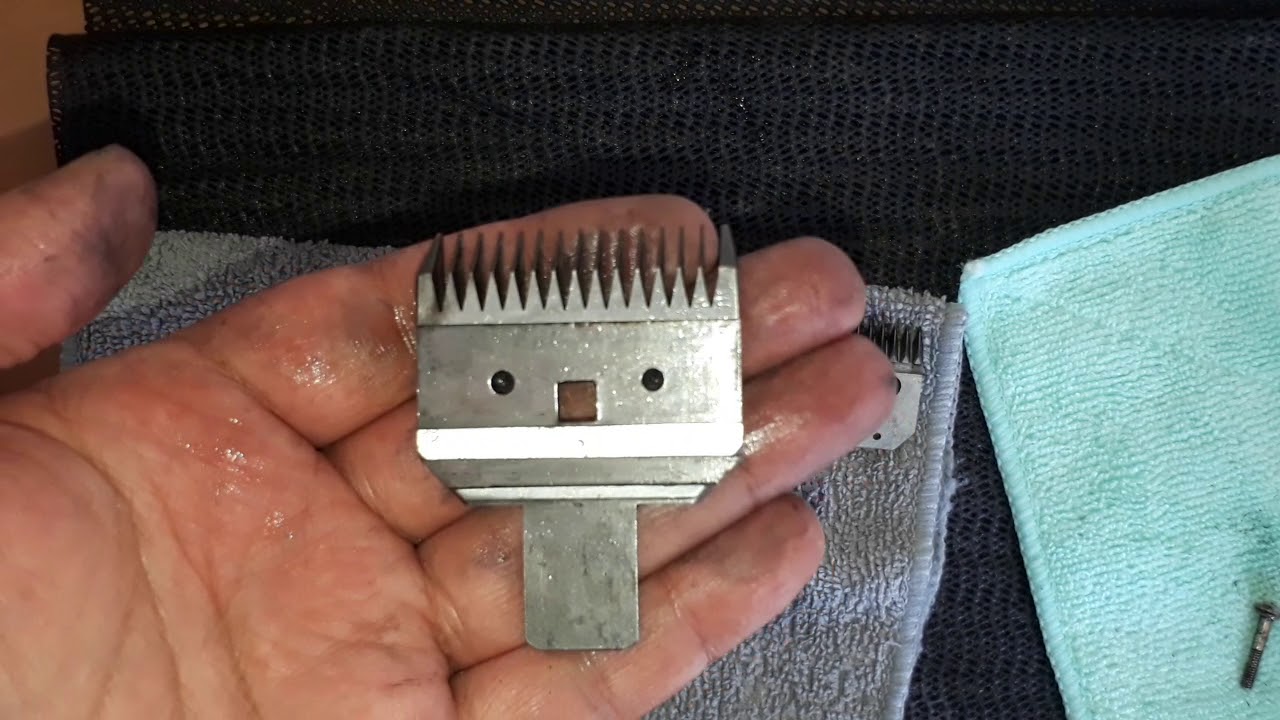 タッサー円形研磨盤でバリカン研磨　１個目