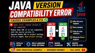 Release Version 21 Not Supported | Fix Module SDK 17 is Not Compatible with Source Version 21