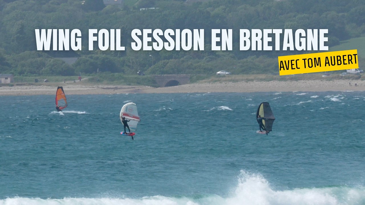 WING FOIL SESSION EN BRETAGNE - riding Goulien with Tom Aubert