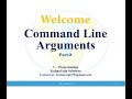 Part 8   Command Line Arguments