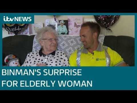 binman-brings-a-cake-to-a-resident-on-her-100th-birthday-|-itv-news