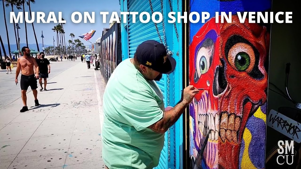 Mural on Tattoo Shop in Venice