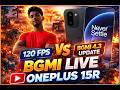 ONEPLUS 15R 165 FPS BGMI TEST 🔥 FPS METER LIVE | OG PHARAOH MODE IS BACK TxFalconisLive #oneplus15r