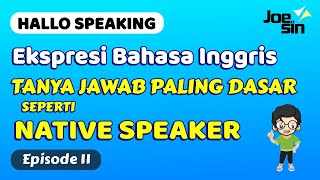 Hi, video kali ini membahas bagaimana cara bertanya dan menjawab dalam
percakapan bahasa inggris seperti native speaker. jangan lupa lihat
playlist; http://b...