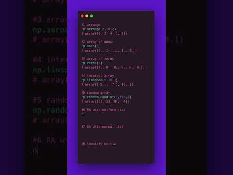 How To Make An Array In Python For Data Science