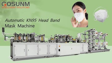 Fully automatic custom kn95 headloop mask machine Nose foam mechanism + packaging machine