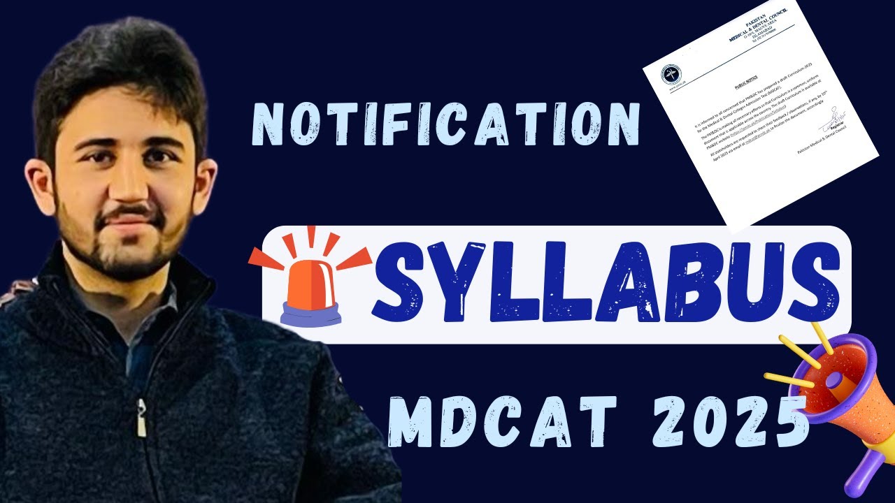 MDCAT Syllabus 2025 announced by PMDC || Changes In Syllabus ...