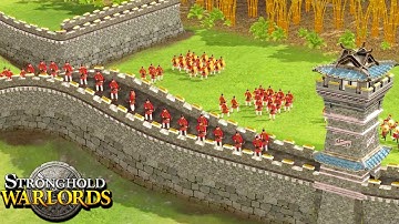 FIRST LOOK - STRONGHOLD: WARLORDS | Great Wall of China DEFENSE Building the GREATEST Wall on Earth!