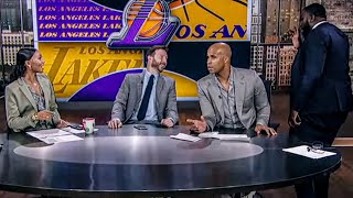 Kendrick Perkins walks off the set during the Lakers conversation  | NBA Today