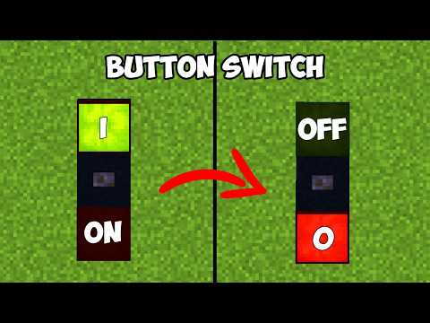 Minecraft: How To Make Redstone On/Off Button Switch