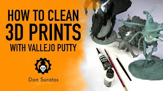 How To Clean 3D Printed Figures with Vallejo Plastic Putty
