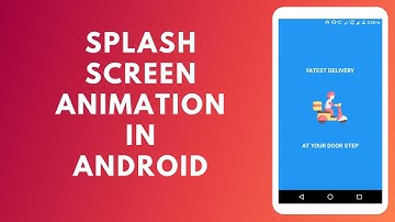 Splash Screen Animation | Animation In Android Studio | Welcome Screen Animation | Food Delivery App