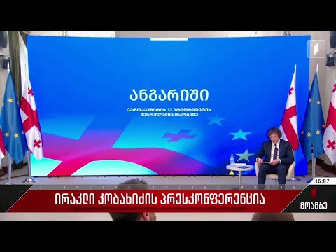 ირაკლი კობახიძის პრესკონფერენცია - შეფასებები