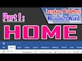 Tab menu home microsoft word  lengkap 