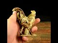 Solid Copper Zodiac Rooster Desktop Ornament #tea #jewelry #the #diy #home #ring #jade #handmade