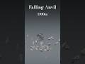 Minecraft Falling Anvil #3d #blender #minecraft #simulation #physics