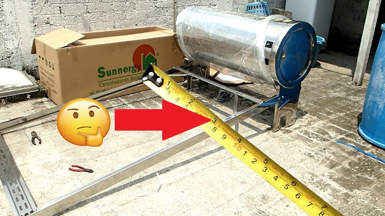 How to install a solar heater (1/4) planning assembly and detailed position  - YouTube