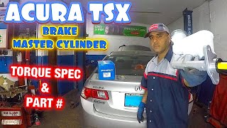 How to replace brake master cylinde on Acura tsx 2010  2011  2012