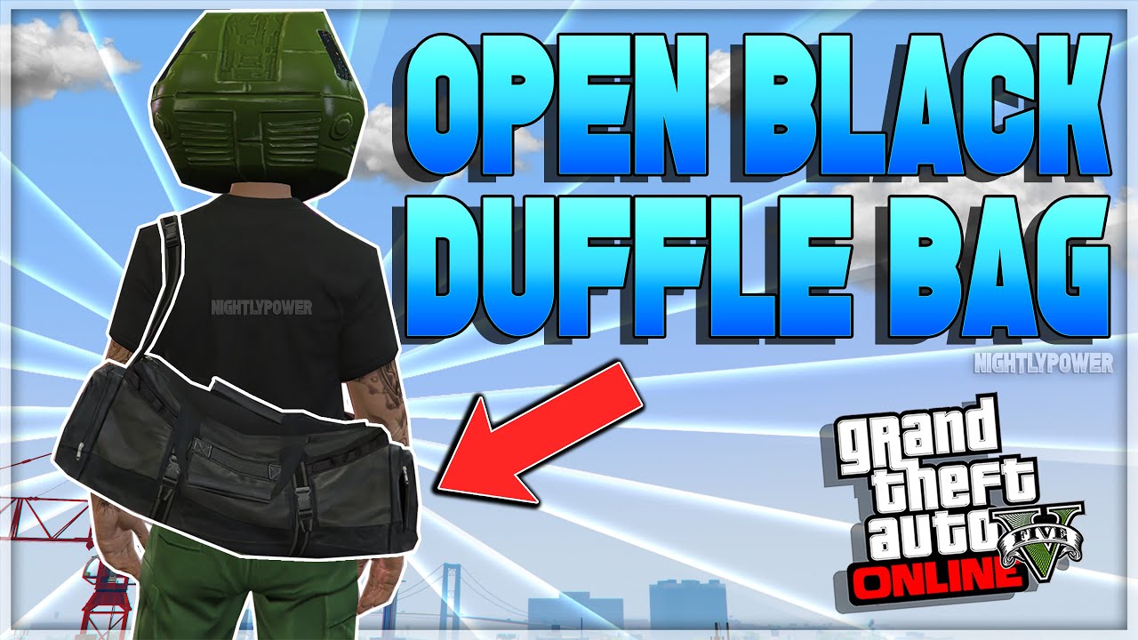 GTA 5 SOLO BLACK DUFFLE BAG GLITCH HOW TO GET OPEN BLACK DUFFLE BAG NO DIRECTOR MODE GLITCH