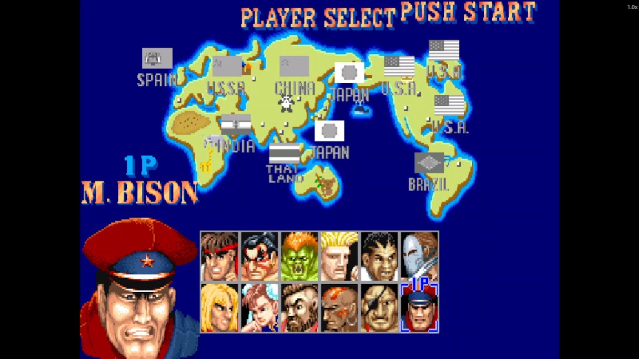 Street Fighter II: Champion Edition – M. Bison Gameplay