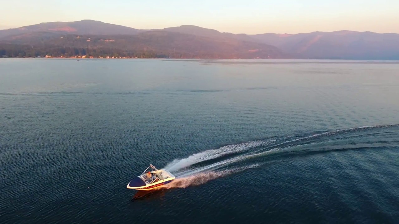 Buzzing Around Lk Whatcom WA w/Phantom 4, Nice Sunset Shot.