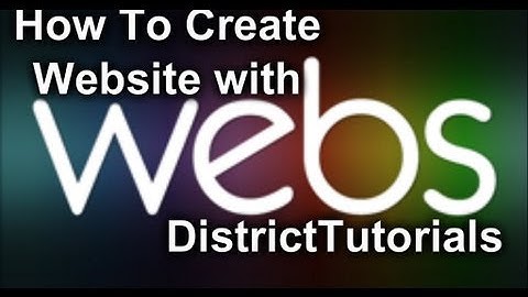 How To: Create Free Website With Webs