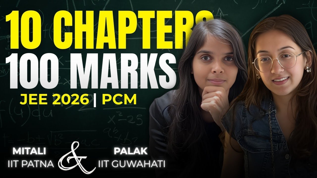 10 Chapters = 100 Marks | JEE Main 2026