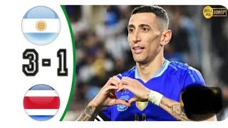 ARGENTINA VS COSTA RICA 3/1 All goals and highlights 2024