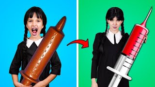 Wednesday Addams survit à tous les emplois | Défi fou et moments drôles par Gotcha !